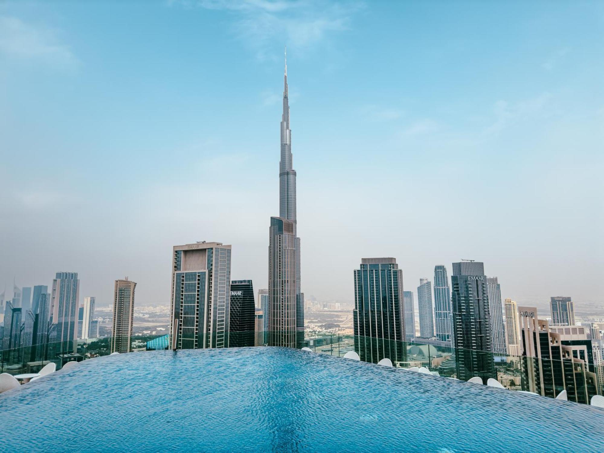 Aliving Luxury 2Br With Infinity Pool At Paramount Hotel Midtown Close To Dubai Mall & Burj Khalifa Zewnętrze zdjęcie